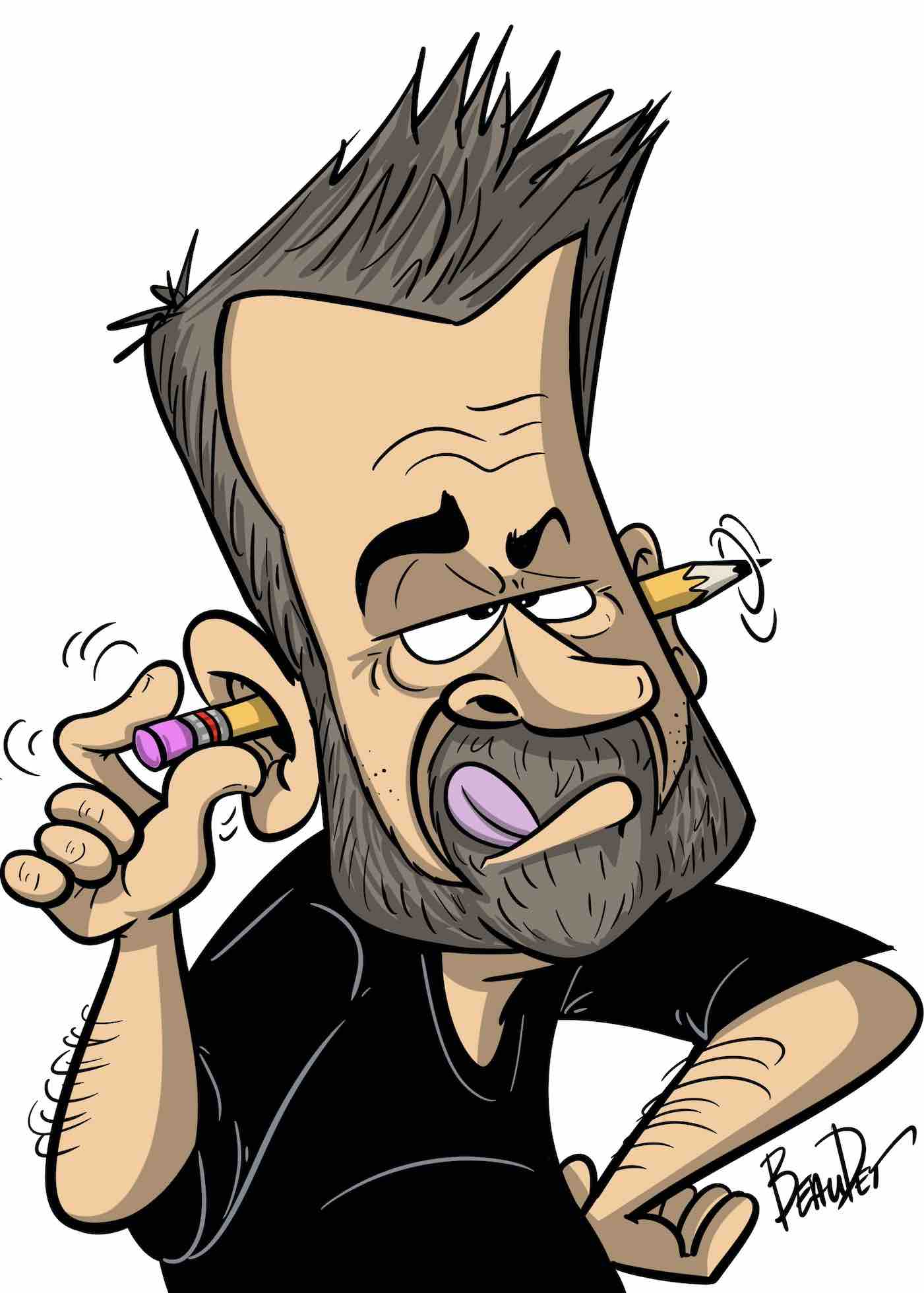 Caricature Marc Beaudet